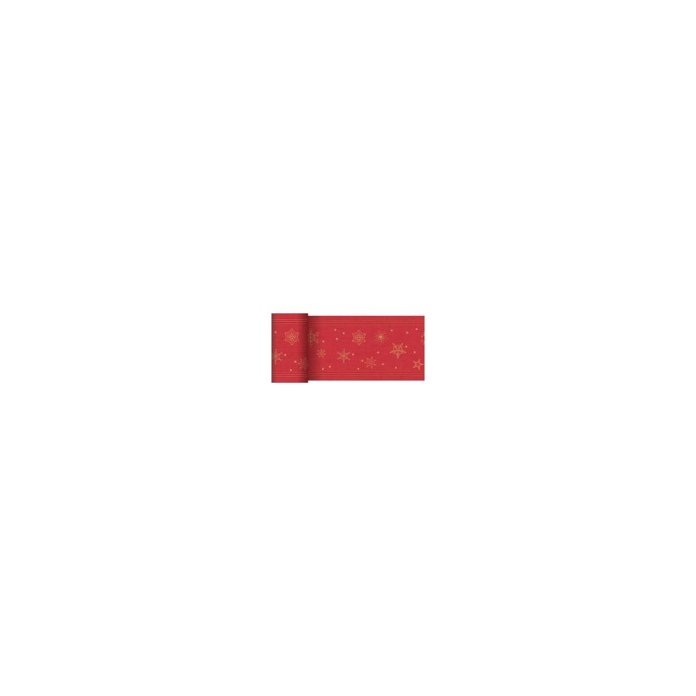 Produktbild för Bordslöpare Eurofirany Dunicel 0,15x20 m Star Shine Red (1 r...