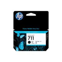 Produktbild för HP 711 - svart - original - DesignJet - bläckpatron