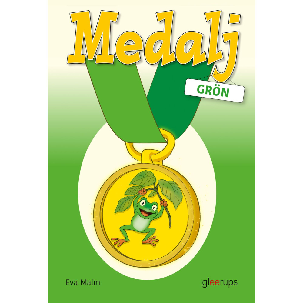 Produktbild för Medalj grön, svenska (häftad)