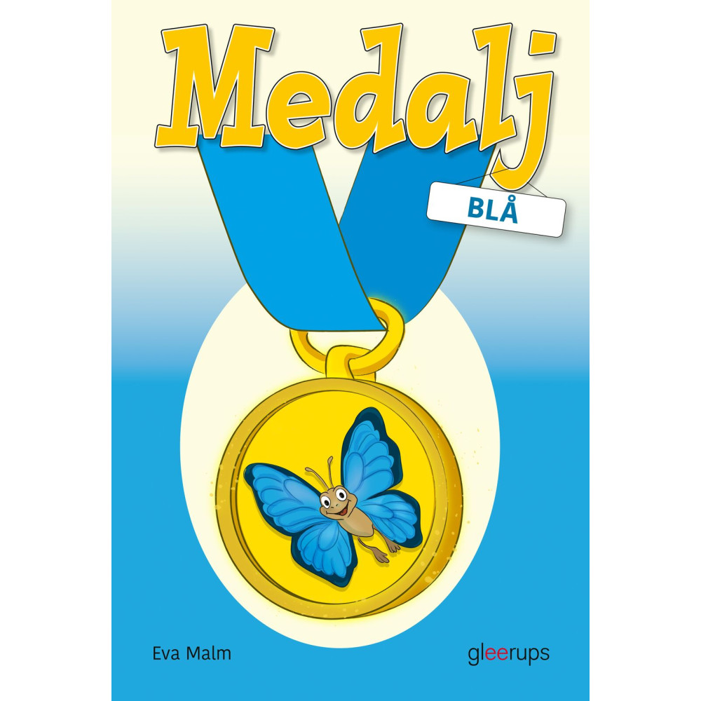 Produktbild för Medalj blå, svenska (häftad)