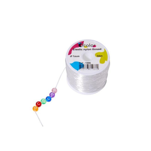 No Brand Smyckestråd elastisk 1 mm x 50m