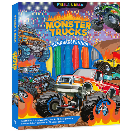 Tukan Förlag Pyssla och måla Monstertrucks