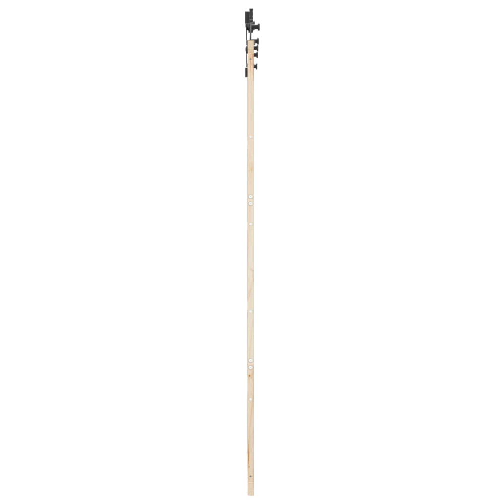 Produktbild för Skjutdörr Naturlig 100 x 208 cm Massiv furu
