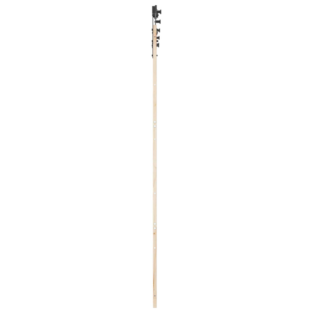 Produktbild för Skjutdörr Naturlig 90 x 208 cm Massiv furu
