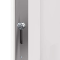 Produktbild för Framdörr Vit 88 x 200 cm PVC