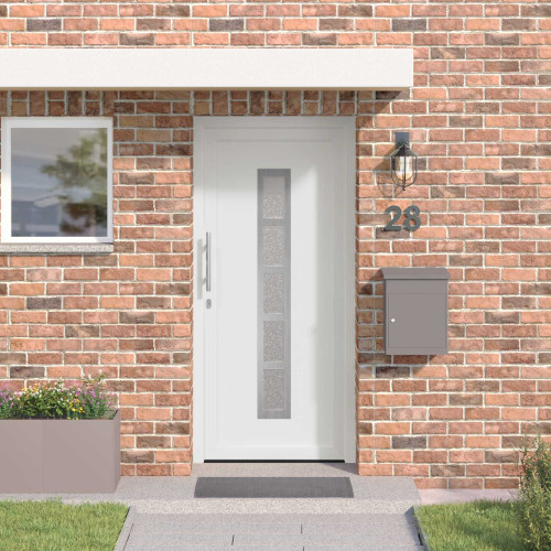 vidaXL Framdörr Vit 98 x 200 cm PVC