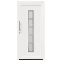 Produktbild för Framdörr Vit 98 x 208 cm PVC