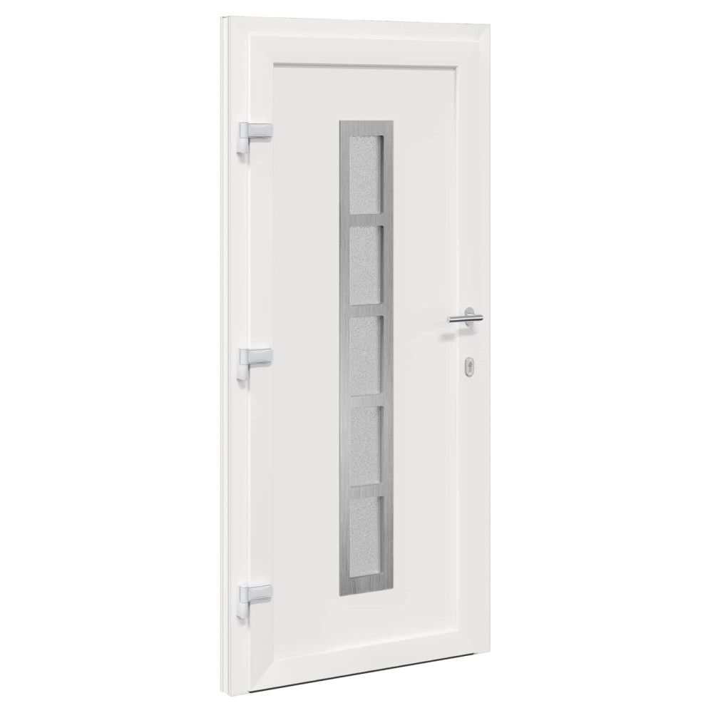 Produktbild för Framdörr Vit 98 x 208 cm PVC