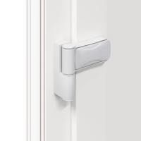 Produktbild för Framdörr Vit 108 x 208 cm PVC