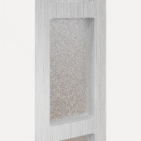 Produktbild för Framdörr Vit 108 x 208 cm PVC