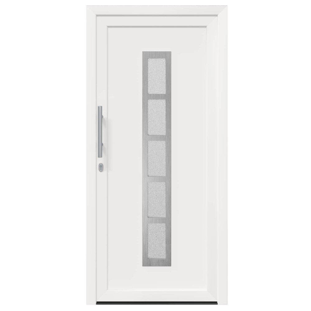 Produktbild för Framdörr Vit 108 x 208 cm PVC