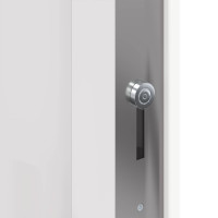 Produktbild för Framdörr Vit 98 x 200 cm PVC