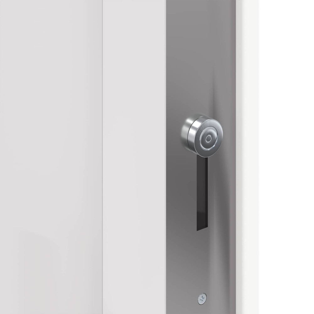 Produktbild för Framdörr Vit 98 x 208 cm PVC