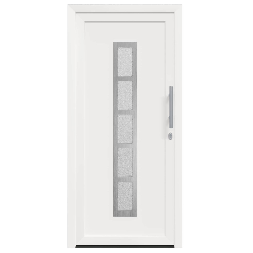 Produktbild för Framdörr Vit 98 x 208 cm PVC