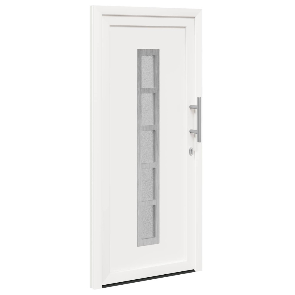 Produktbild för Framdörr Vit 108 x 208 cm PVC