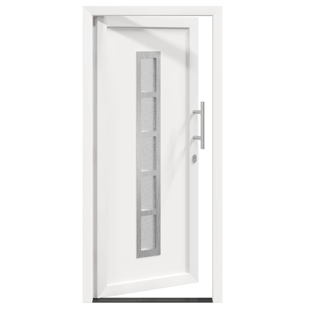 Produktbild för Framdörr Vit 108 x 208 cm PVC