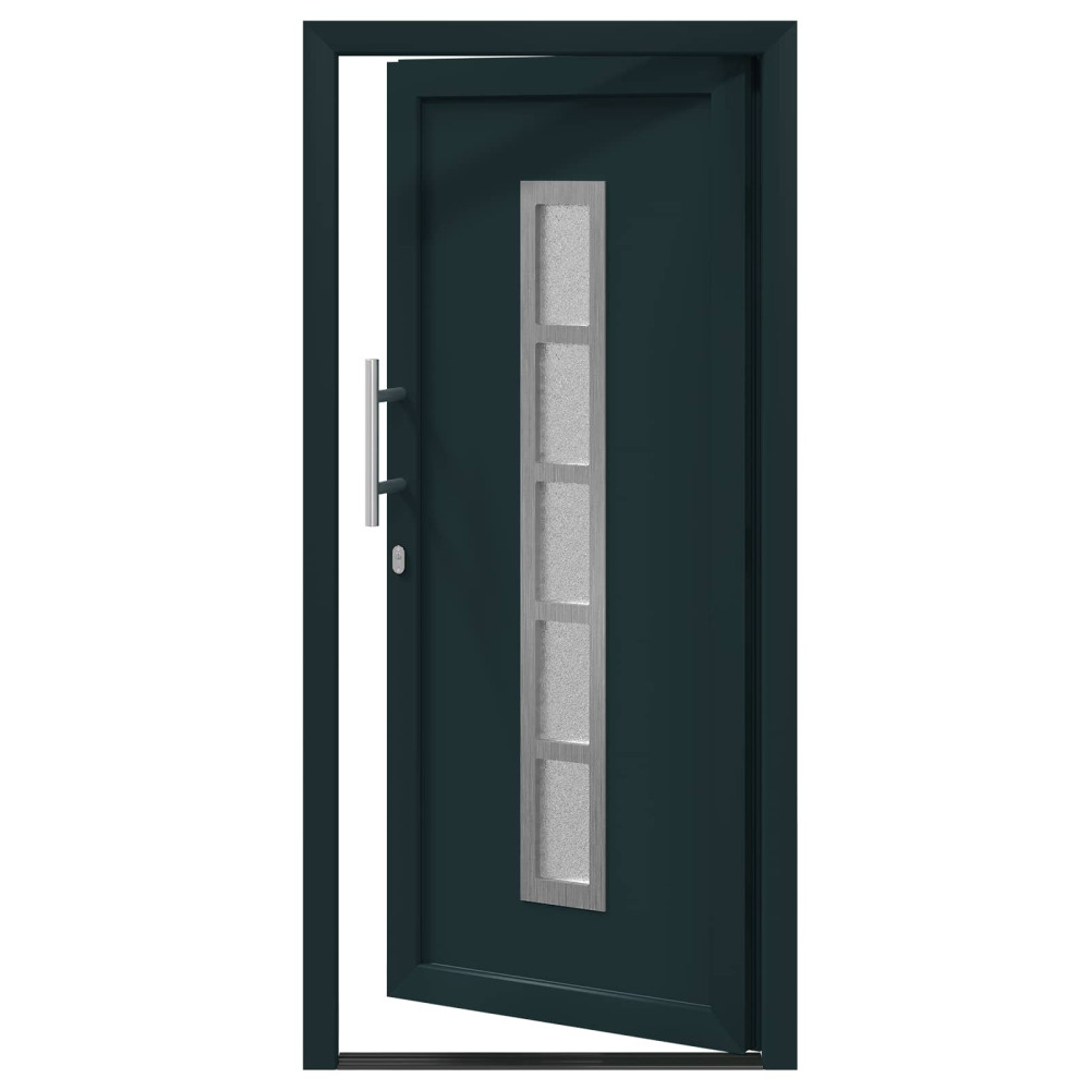 Produktbild för Framdörr Antracit 88 x 200 cm PVC