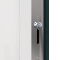 Produktbild för Framdörr Antracit 98 x 200 cm PVC
