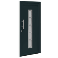 Produktbild för Framdörr Antracit 98 x 200 cm PVC