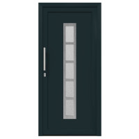 Produktbild för Framdörr Antracit 98 x 200 cm PVC