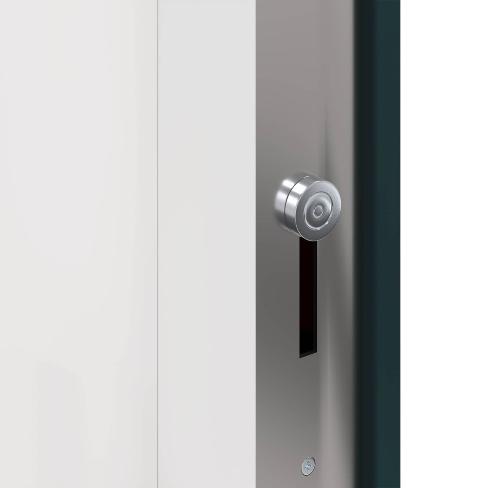 Produktbild för Framdörr Antracit 98 x 208 cm PVC