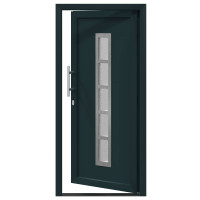 Produktbild för Framdörr Antracit 98 x 208 cm PVC