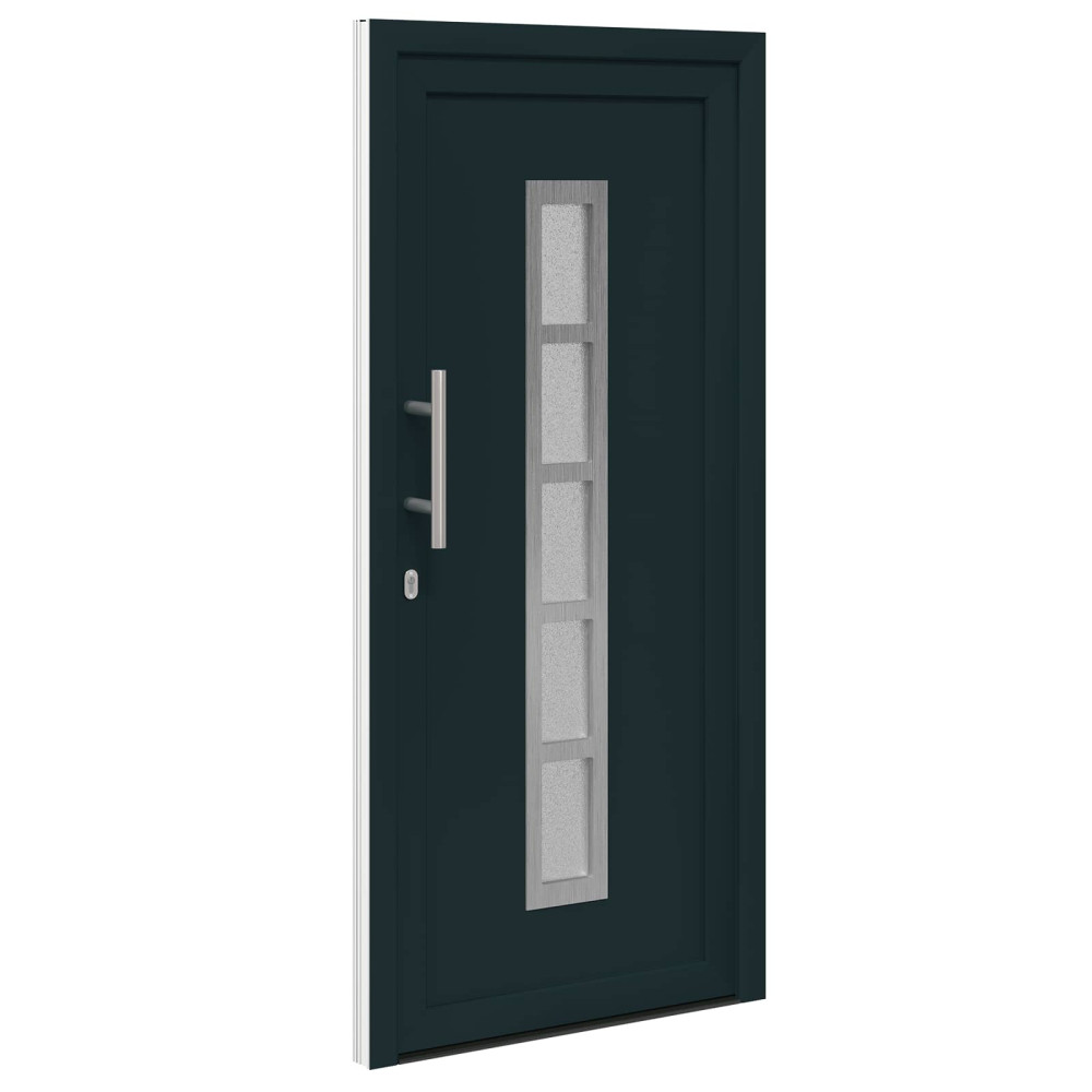 Produktbild för Framdörr Antracit 108 x 208 cm PVC