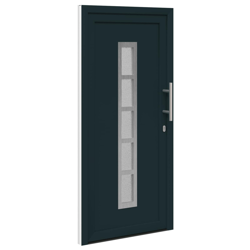 Produktbild för Framdörr Antracit 88 x 200 cm PVC