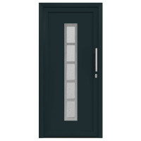 Produktbild för Framdörr Antracit 98 x 200 cm PVC