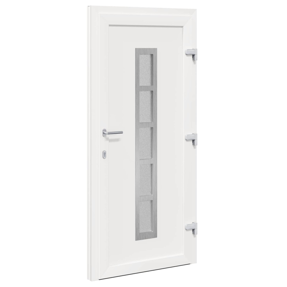 Produktbild för Framdörr Antracit 98 x 208 cm PVC