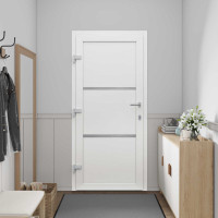 Produktbild för Framdörr Vit 88 x 200 cm PVC