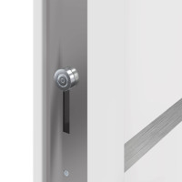Produktbild för Framdörr Vit 98 x 200 cm PVC