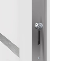Produktbild för Framdörr Vit 98 x 200 cm PVC