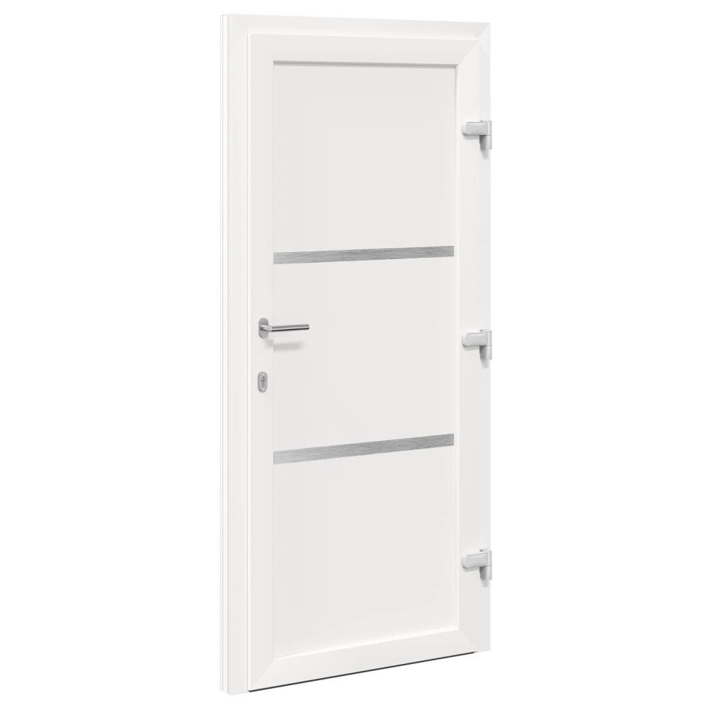 Produktbild för Framdörr Vit 98 x 200 cm PVC