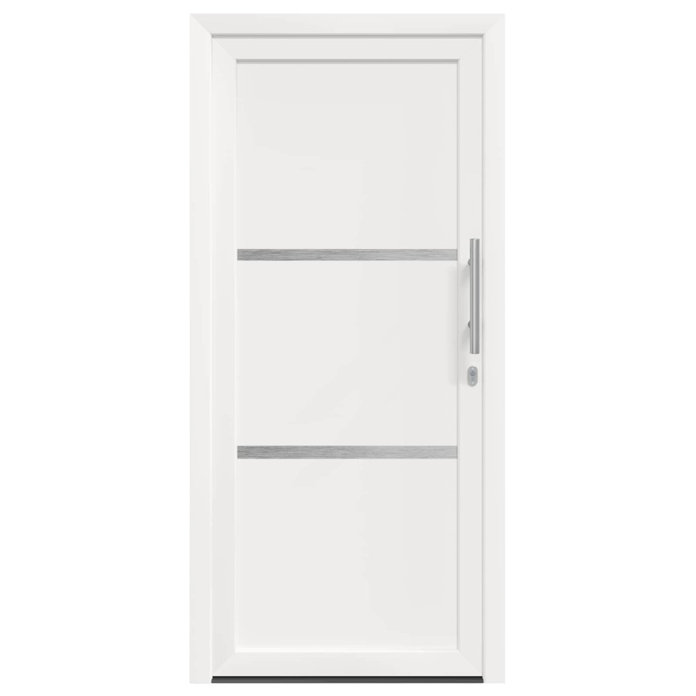 Produktbild för Framdörr Vit 108 x 208 cm PVC