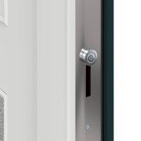 Produktbild för Framdörr Antracit 98 x 198 cm PVC