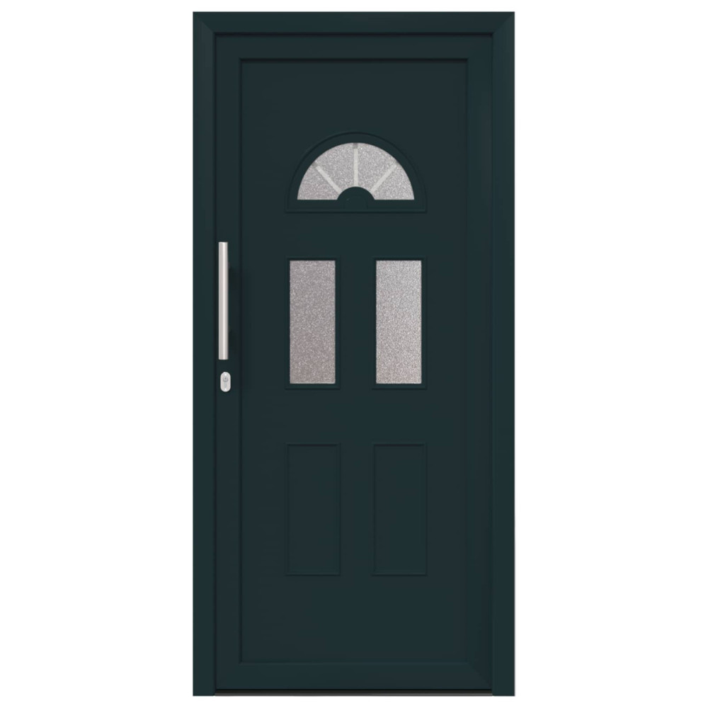 Produktbild för Framdörr Antracit 98 x 198 cm PVC