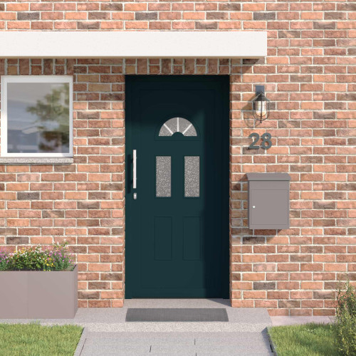vidaXL Framdörr Antracit 98 x 208 cm PVC