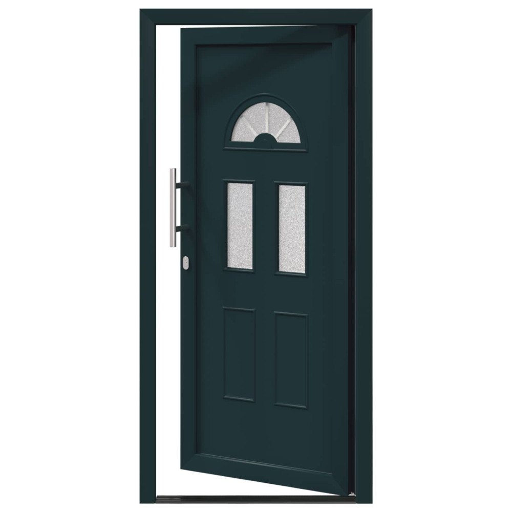 Produktbild för Framdörr Antracit 98 x 208 cm PVC