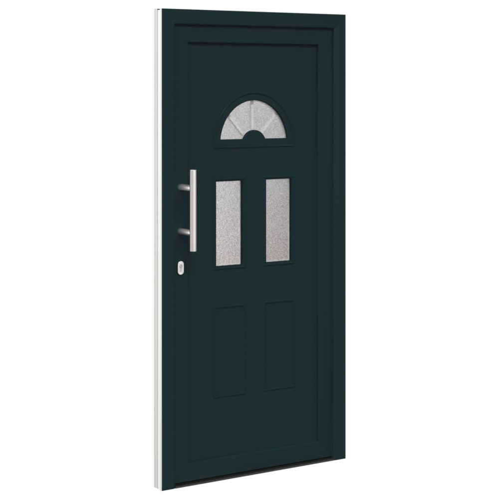 Produktbild för Framdörr Antracit 110 x 210 cm PVC