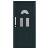 Produktbild för Framdörr Antracit 110 x 210 cm PVC
