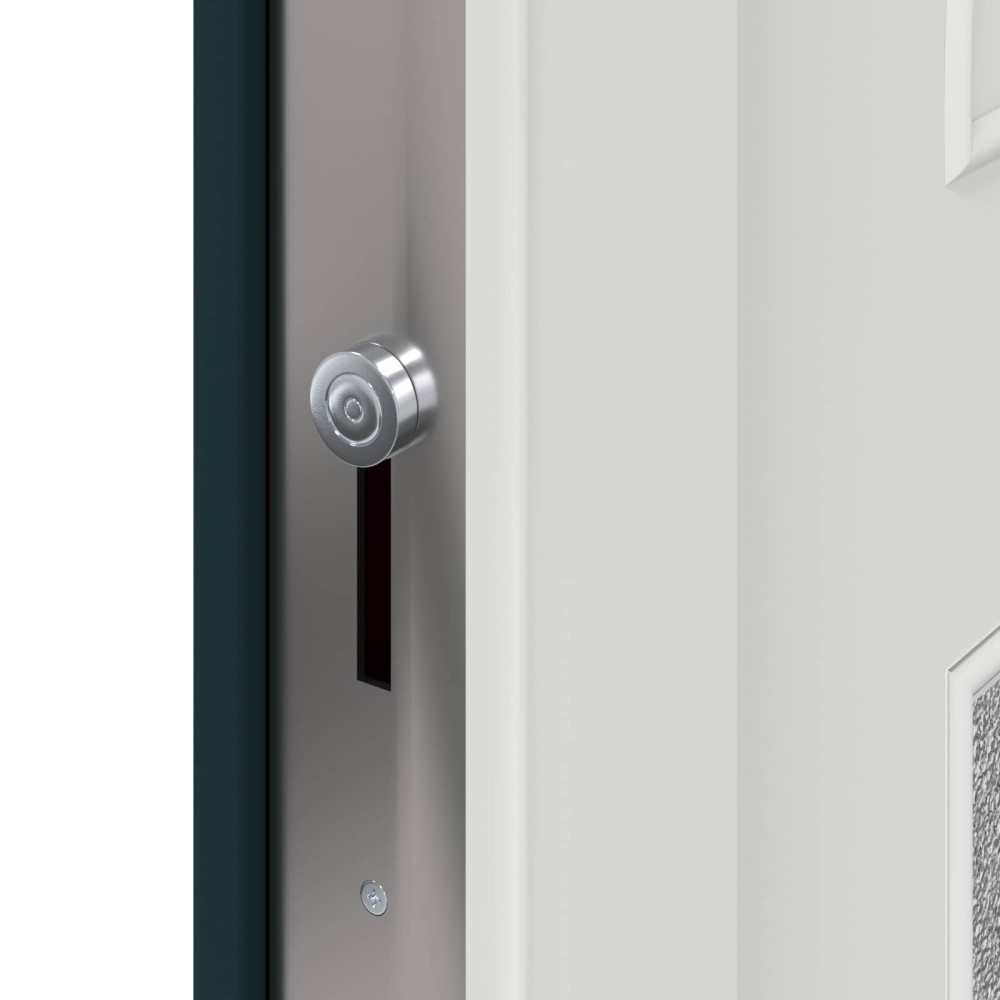Produktbild för Framdörr Antracit 98 x 208 cm PVC