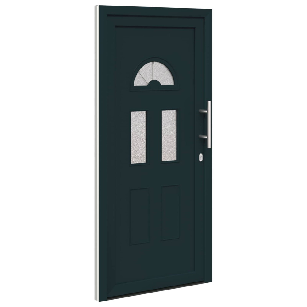 Produktbild för Framdörr Antracit 98 x 208 cm PVC
