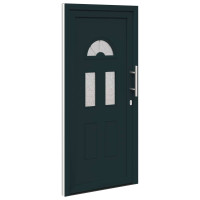Produktbild för Framdörr Antracit 98 x 208 cm PVC