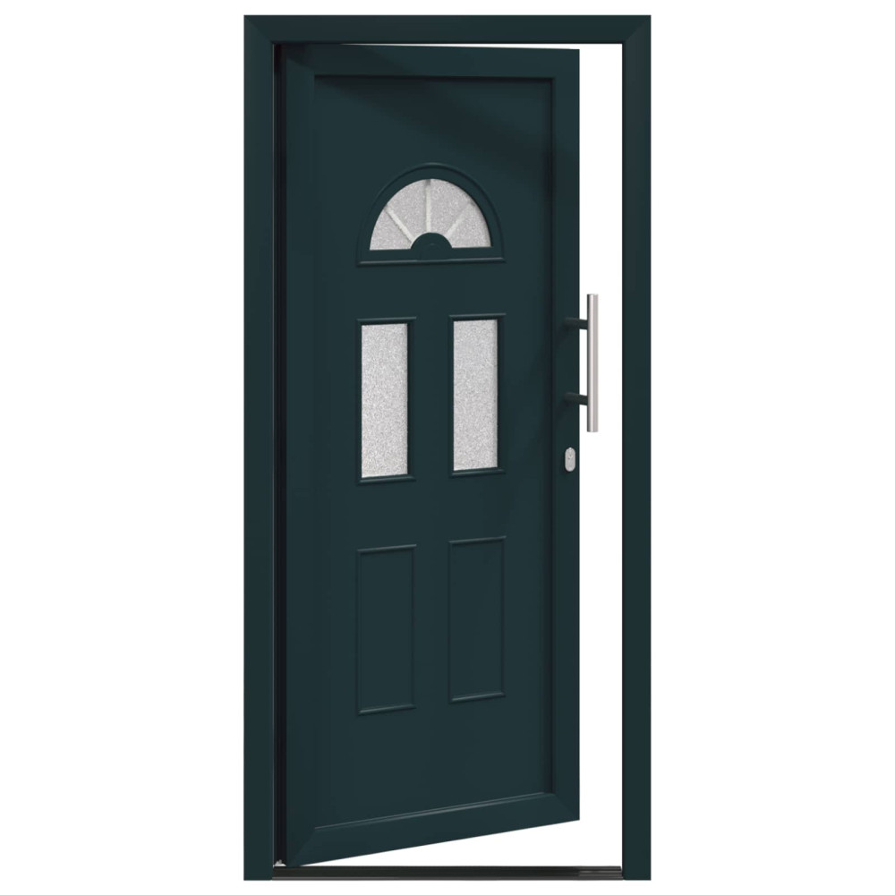 Produktbild för Framdörr Antracit 98 x 208 cm PVC