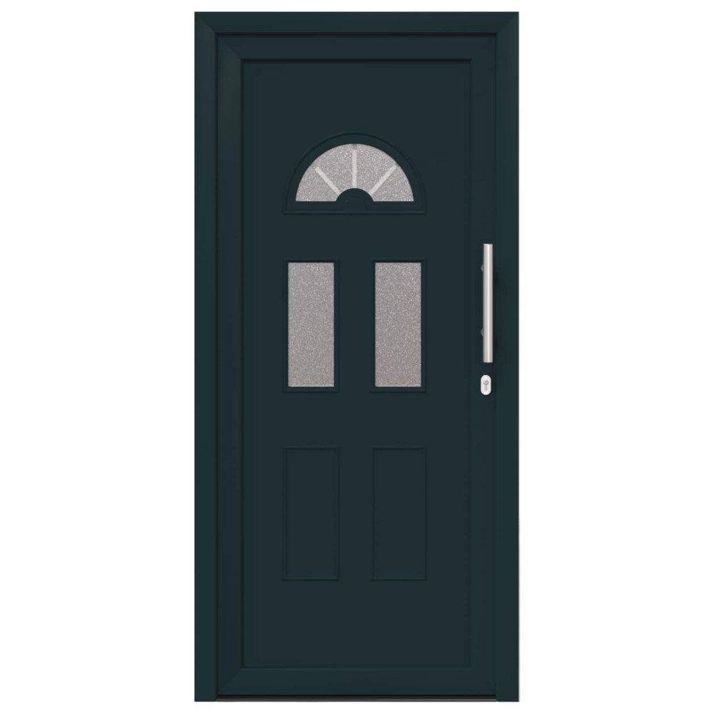 Produktbild för Framdörr Antracit 98 x 208 cm PVC