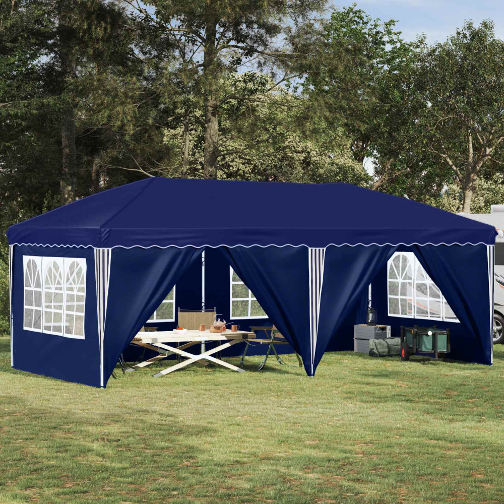 Produktbild för Pop-up Partytält 575 x 288 x 245 cm Blå