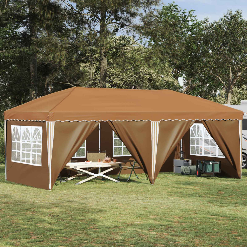 Produktbild för Pop-up Partytält 575 x 288 x 245 cm Beige