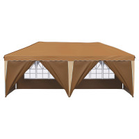 Produktbild för Pop-up Partytält 575 x 288 x 245 cm Beige
