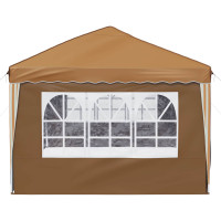 Produktbild för Pop-up Partytält 575 x 288 x 245 cm Beige